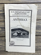 Vintage Farmers Bulletin US Dept of Agriculture No 1736 Anthrax 1934 picture