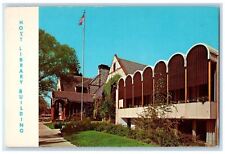 c1960 Hoyt Public Library Building Janes Street Warren Saginaw Michigan Postcard picture