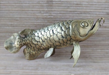 Antique Figure Fish Pisces Bronze Hook Decor Patina Sculpture Rome Rare Old 20th picture