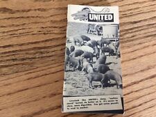 1949 United Hybrid Sees Corn Advertising Livestock Booklet  picture