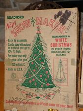 Vintage Bradford Snow Maker Snowing Christmas Tree w/ Box Never Used w/Angel Box picture