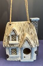 Ceramic Hanging Cottage Bird House picture