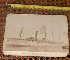 H.T.M.S Kildonon Castle 1898 Ship Photo Cabinet Card By G.W. Latter picture