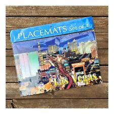 Las Vegas Placemats - Set of 4 ~ New ~ Colorful Souvenir ~ Las Vegas Strip picture