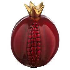 Metal Pomegranate with Gold Crown - - Jewish Home Decor Art - Rosh HaShanah Gift picture