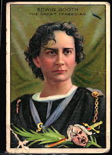 Edwin Booth 1911 T68 Tobacco Card Pan Handle Scrap History of Men R4-40 picture