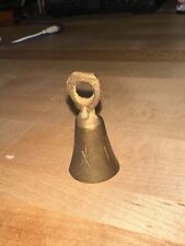 Vintage Mini Small Brass Handheld Bell, India. 2 X 1. picture