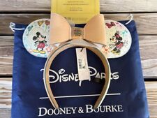 Disney Dooney & and Bourke Sketch Mickey Minnie Mouse Ears Headband NWT 2024 picture