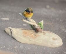 RARE 1940’s Molla Canada Ceramic By Mollie Carter Yellow Bird One Of A Kind picture