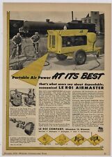 1946 Le Roi Co. Ad: Airmaster Compressor Pictured - Closeup of Mechanisms picture