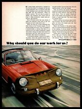 1968 Porsche 911 Targa Bra Steinschlagschutzhülle Canvas Shield Vintage Print Ad picture