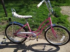 Beautiful Schwinn LIL-CHIK Girl Cherry Pink Banana Seat Muscle Bike Stingray S-7 picture