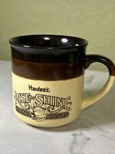 Vintage Hardees Rise and Shine Homemade Biscuits Mug 1989 picture