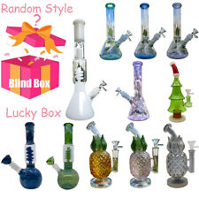 Blind Box 1pc Glass Water Pipe Smoking Pipes Hookah Bong Shisha W/ 14mm Bowl US picture