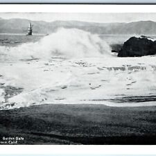 1938 San Francisco, CA Golden Gate Beach Lighthouse JC Bardell Mini Postcard A77 picture