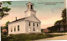 Vintage Postcard- . UNION CHURCH PLYMOUTH VERMONT. UnPost 1910 picture