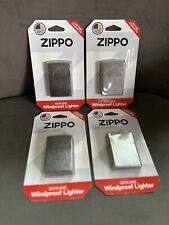 Zippo Lot of FOUR (4) New Windproof Lighter Classic 207 BP Reg Street Chrome picture