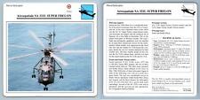 Aerospatiale SA 321L Super Frelon - Naval  - Warplanes Collectors Club Card picture