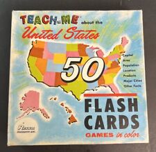 Vintage Teach-Me About The United States Flash Cards, 1962 (Complete) picture