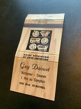 Vintage Canada Matchbook: “Guy Daoust” St-Michael picture
