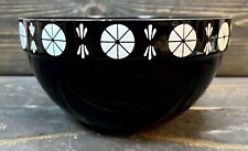 Catherineholm 8 1/8” Black And White Mid-Century Enamelware Bowl From Fondue Set picture
