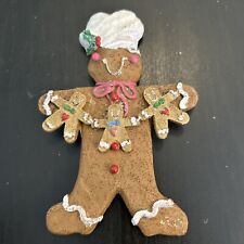 Christmas Resin Refrigerator Magnets Collectible Lrg Christmas Decor Gingerbread picture