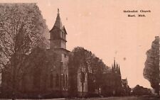 Vintage Postcard Episcopal Methodist Church Hart Michigan Religious Building MI picture