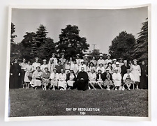 1964 Day of Recollection Catholic Church Priest Women Nuns Vintage Photo picture