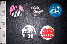 5 Mitski Phoebe Bridgers Lana Del Rey Mazzy Star Button Pins Badges Lot picture