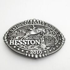 Hesston 2010 National Finals Rodeo Belt Buckle Las Vegas Montana Silversmiths picture