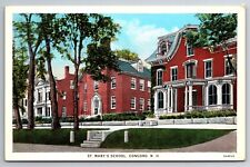 Concord NH-New Hampshire, St Mary's School, Antique, Vintage Postcard Unposted picture