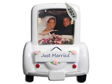 2024 Just Married Wedding Car Picture Frame Christmas Home Ornament picture