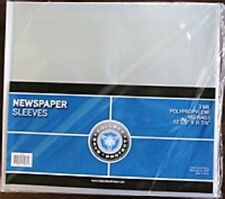 10 NEWSPAPER COLLECTOR STORAGE BAGS SLEEVES ARCHIVAL SAFE    picture