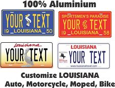 Louisiana Custom Personalized Car Motorcycle Moped Bike Bicycle License Plate picture