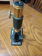Antique Little Gem Microscope U.S.A. with 2 Glass slides. picture