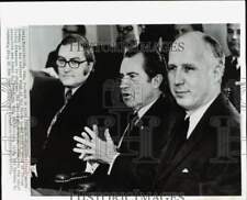 1972 Press Photo President Nixon and U.S. Attorneys, White House Cabinet Room picture