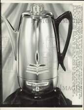 1957 Press Photo Universal Coffeematic coffee pot which was reported missing picture