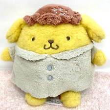 Sanrio Pom Pom Purin in Cute Pajamas with Nightcap Plush Doll 8 inch NEW Japan picture