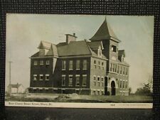 1910. EAST CHERRY STREET SCHOOL. OLNEY, ILL. POSTCARD s19 picture