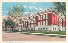 Sacramento CA California, High School, Vintage Postcard picture