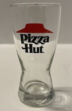 Vintage Pizza Hut Pilsner Beer Glass - 1970s Retro Restaurant Logo AD Clear Cup picture