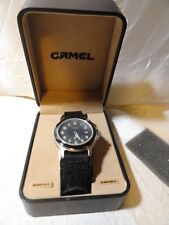 NEW VINTAGE CAMEL CIGARETTES TIMEX WATCH IN BOX BLACK BAND picture