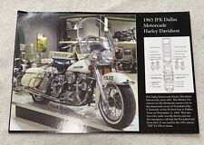 1963 JFK Dallas Motorcade Motorcycle Harley Davidson Police Not Postcard picture