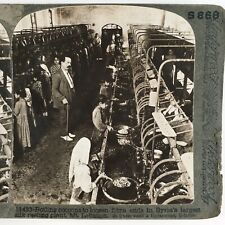 Boil Silkworm Cocoons Syria Stereoview c1900 Silk Reeling Plant Factory A2145 picture