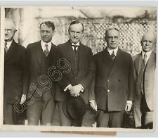 PRESIDENT CALVIN COOLIDGE w Senators Johnson & Swing of CA 1928 Press Photo picture