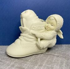 Dept 56 Snowbabies Walrus Sitting in a Baby Shoe Ornament Retired Christmas picture