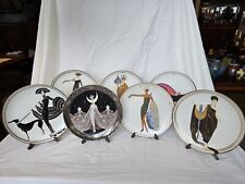 House of Erte. Set Of 7 Franklin Mint Collectors Plates. picture