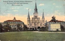c.1911, General Andrew Jackson, Monument, Statue, New Orleans, LA, Old Postcard picture