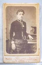 RARE ORIG.1860's-70's CDV PHOTO of WELL DRESSED AFRICAN AMERICAN WOMAN of WEALTH picture