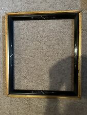 Antique Victorian Eastlake 1870’s Ebony &Gold 15x13 Picture Frame picture
